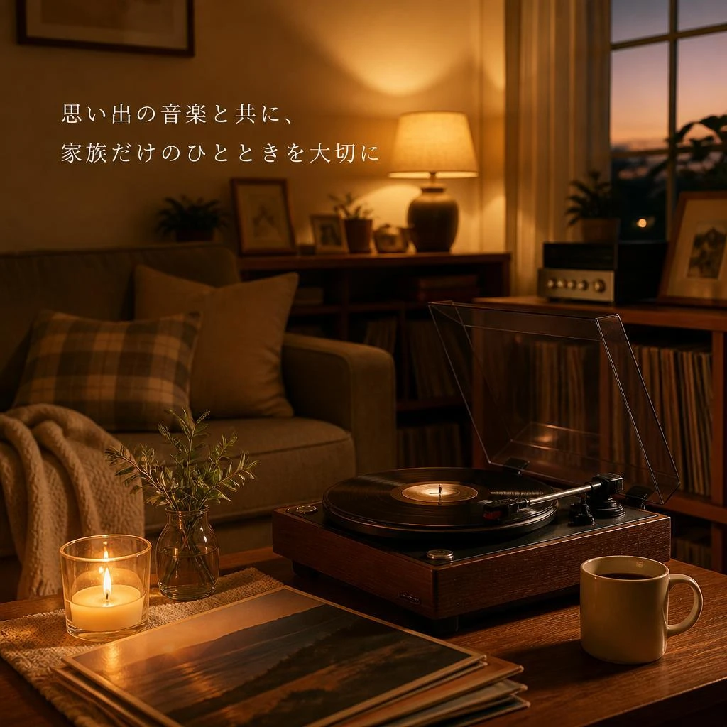 思い出の音楽と共に、家族だけのひとときを大切に
