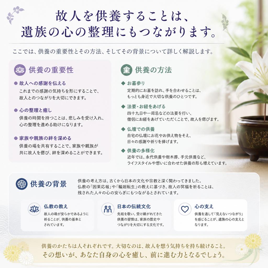 供養の意味と役割