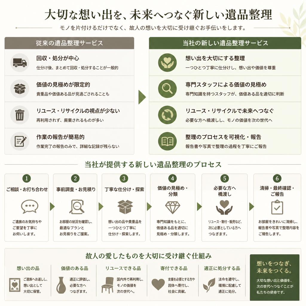 新たな遺品整理サービス