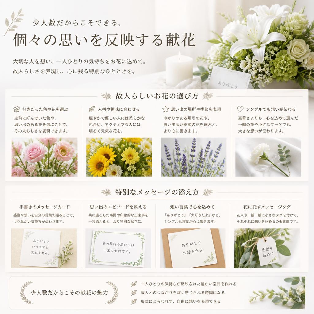 心を伝える献花の工夫