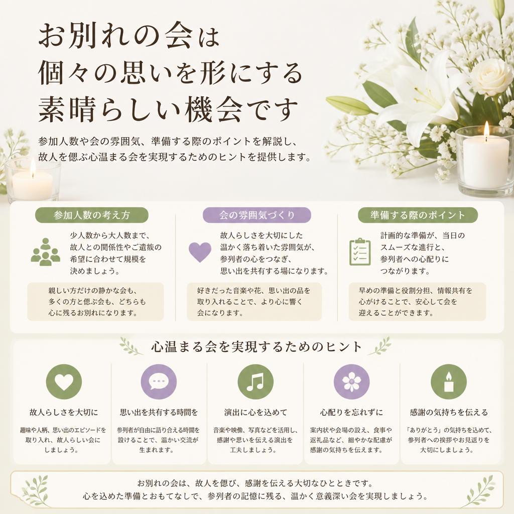 お別れの会を企画するには