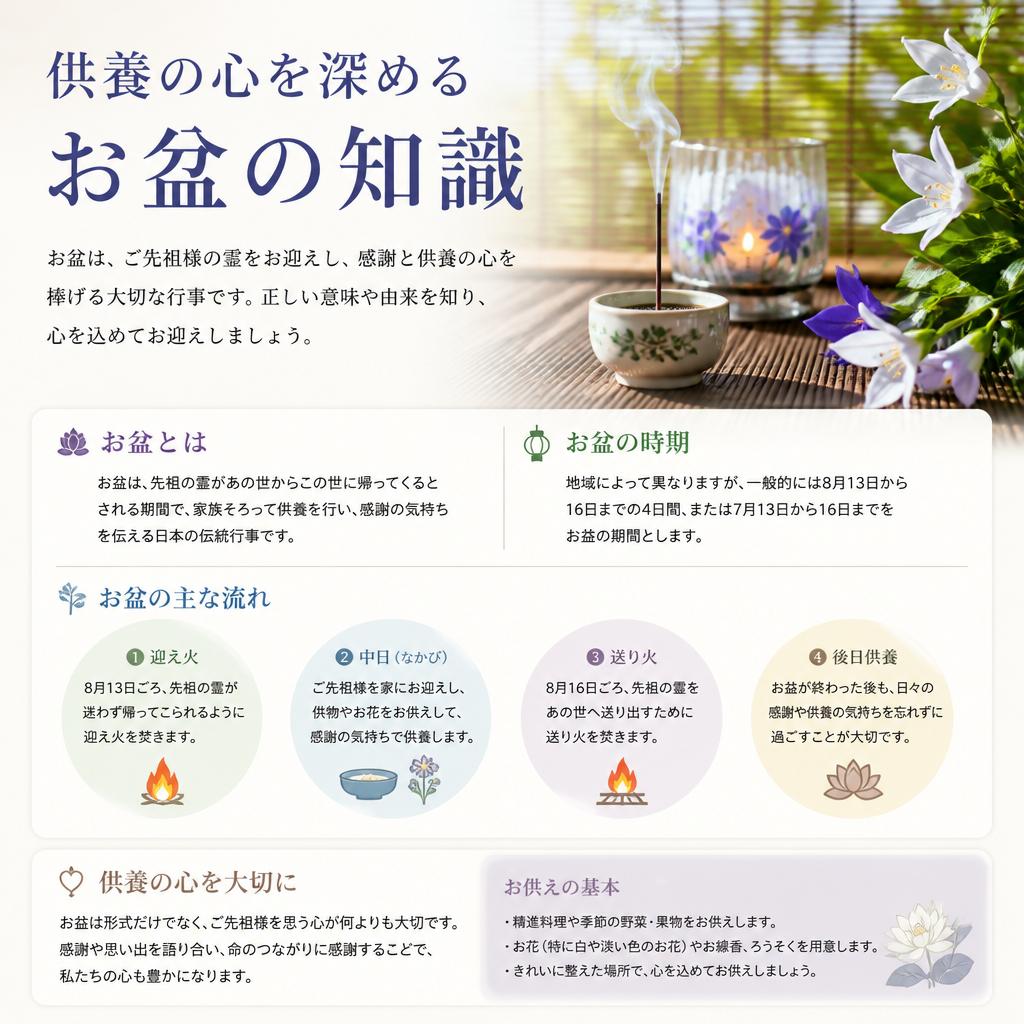 供養の心を深めるお盆の知識