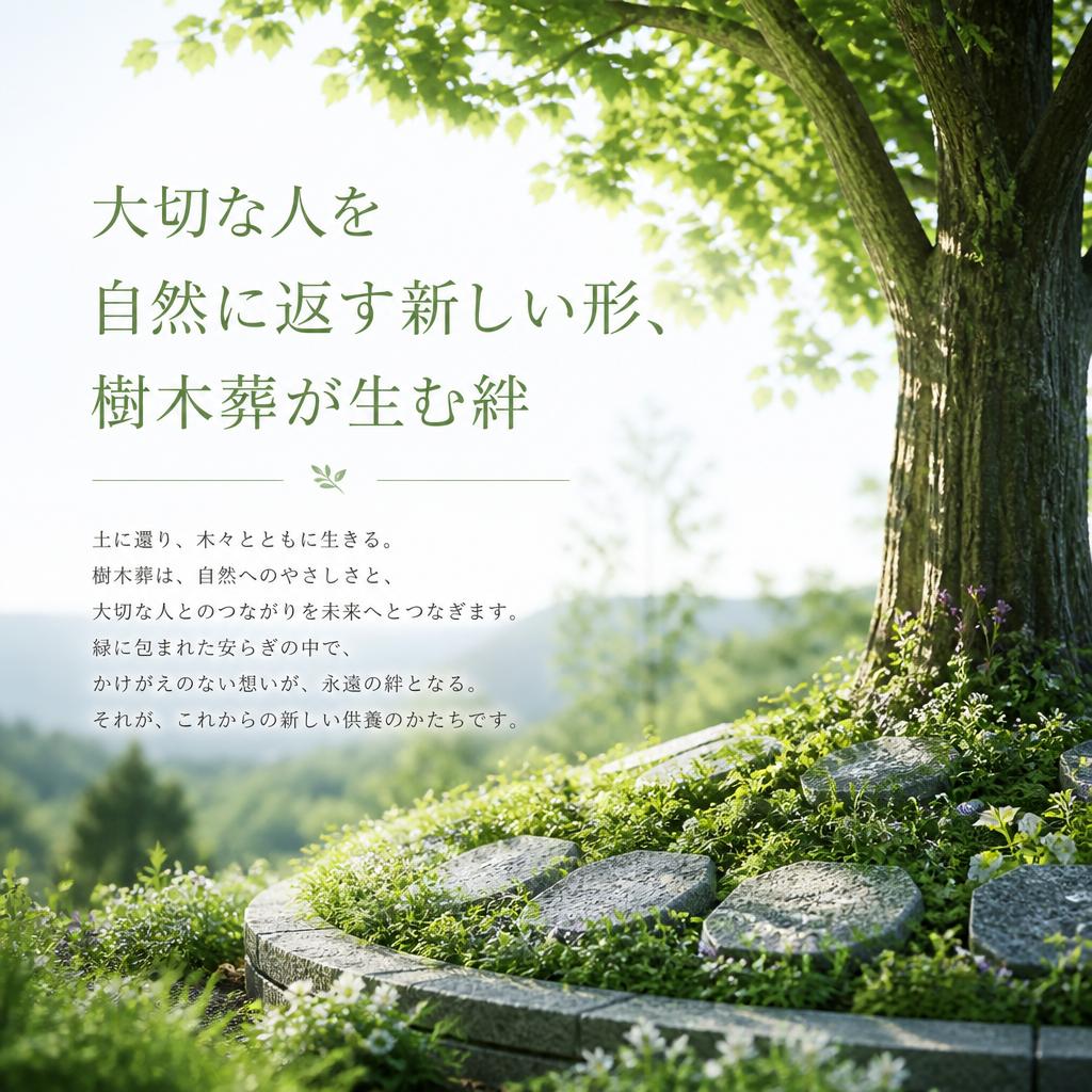 大切な人を自然に返す新しい形、樹木葬が生む絆