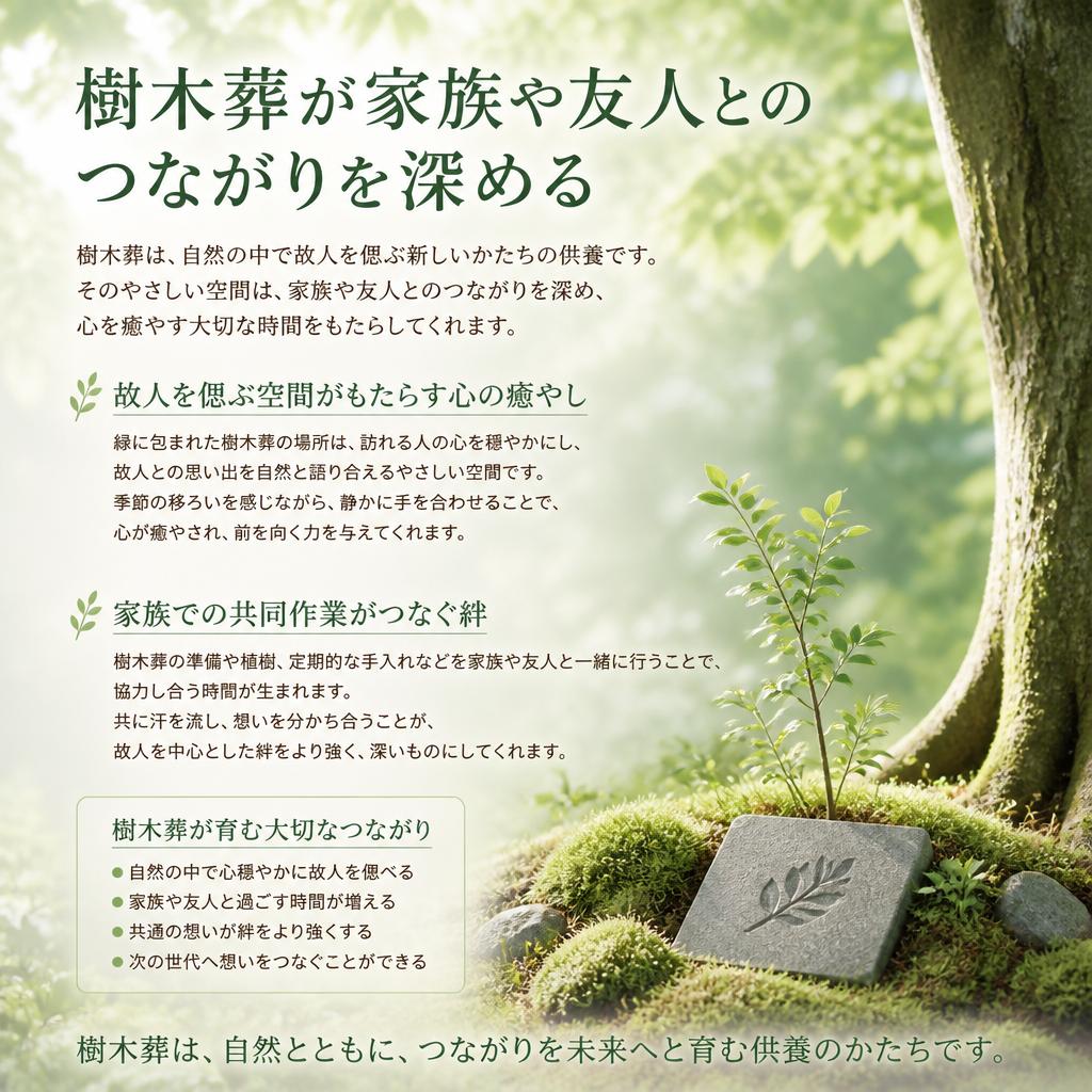 家族の絆を深める樹木葬