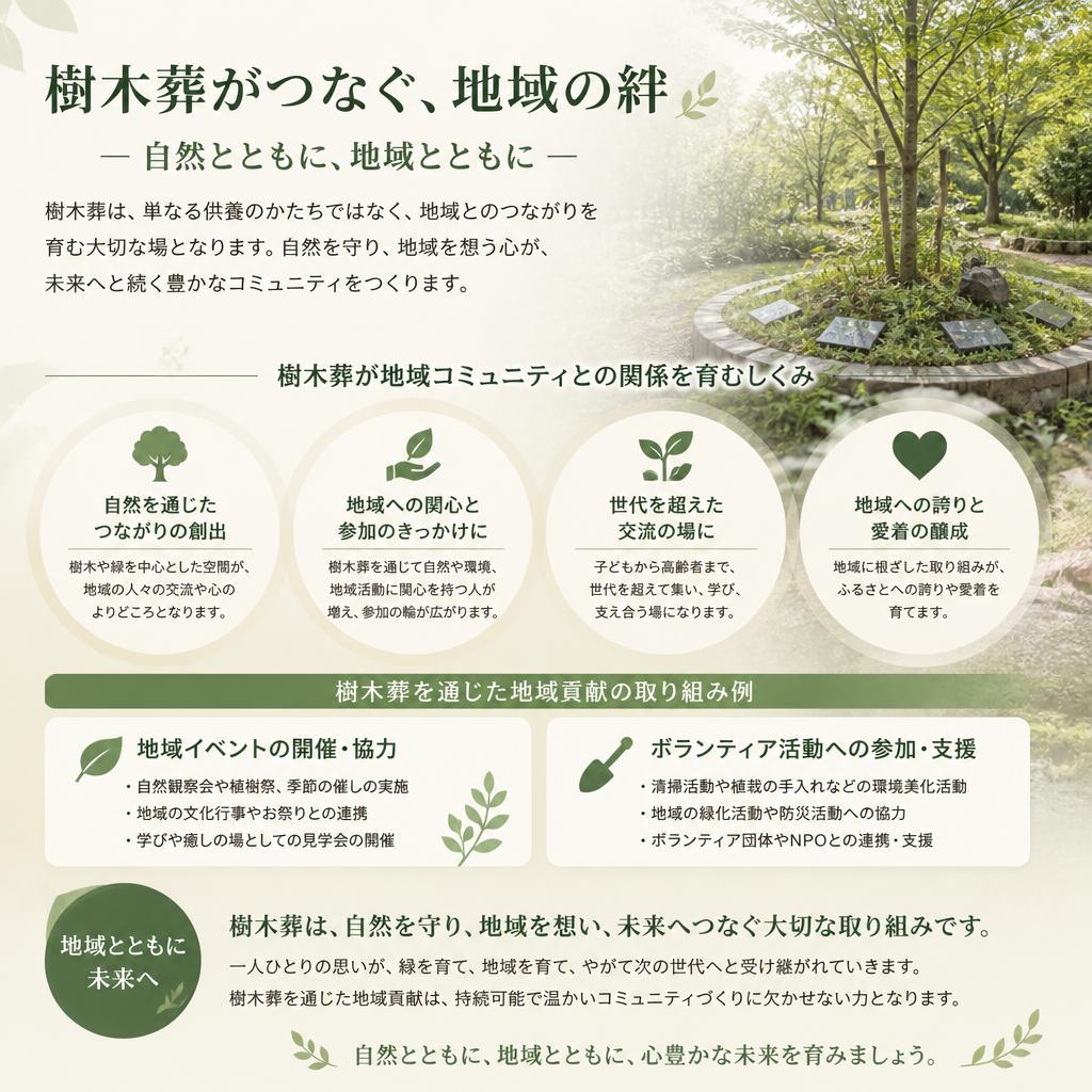 地域とのつながりを意識した樹木葬