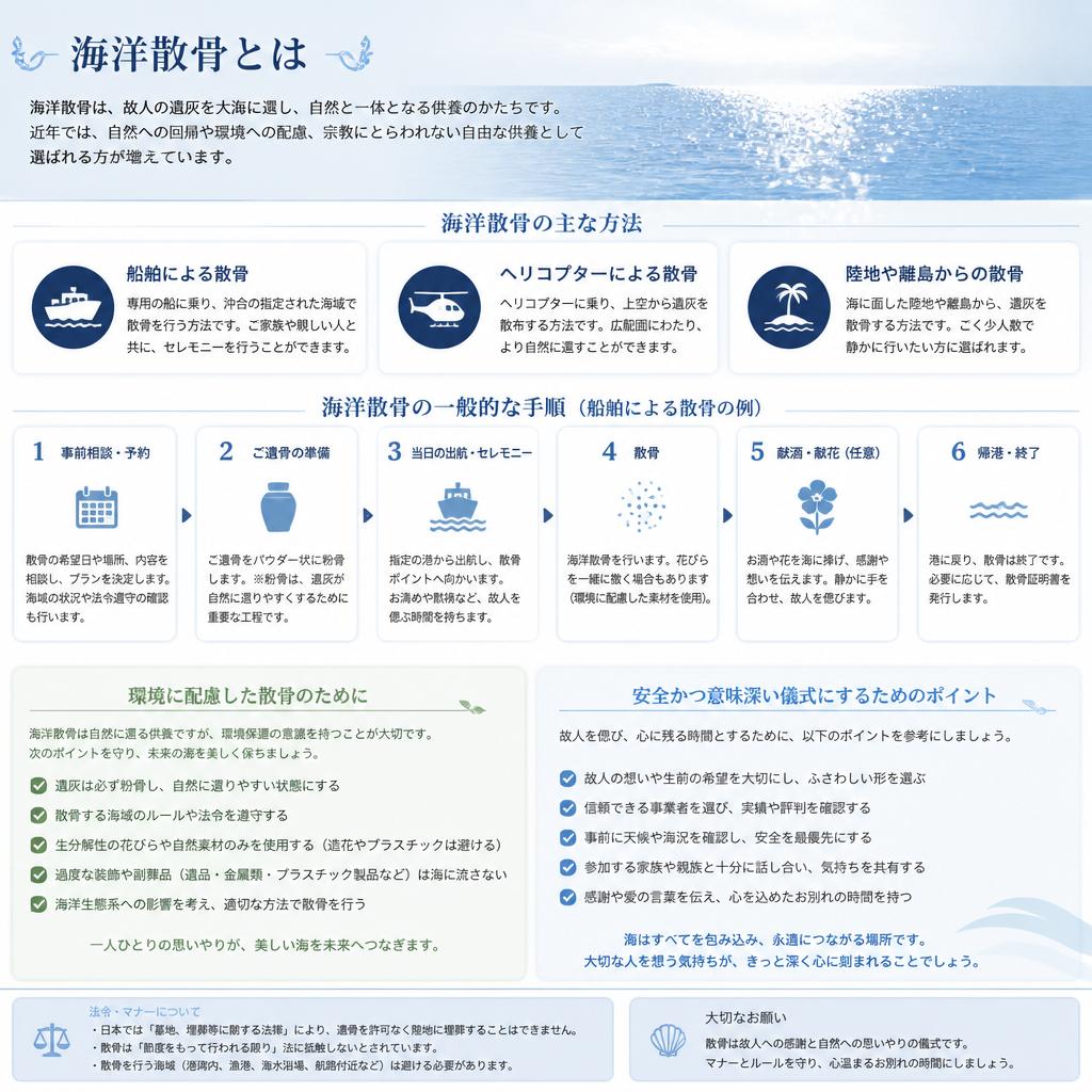 さまざまな散骨方法