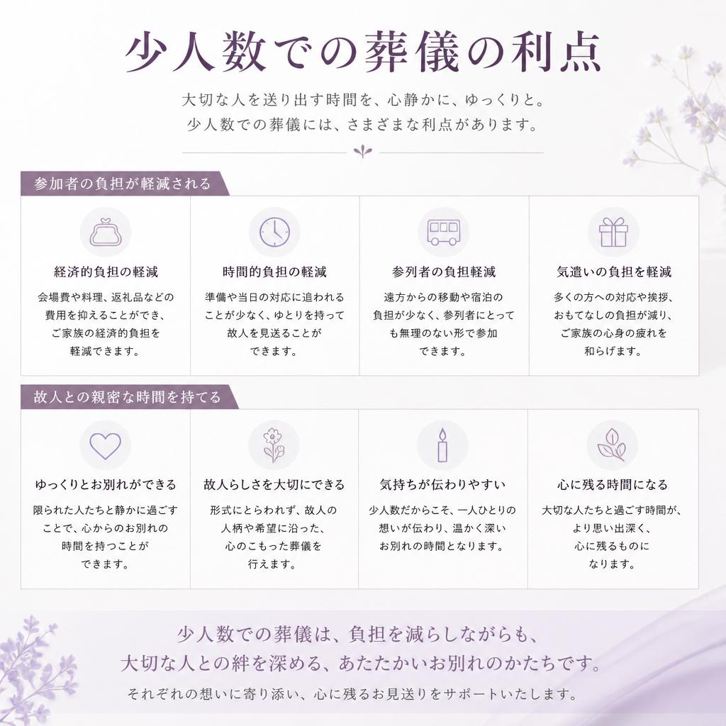 4. 小規模葬儀のメリット