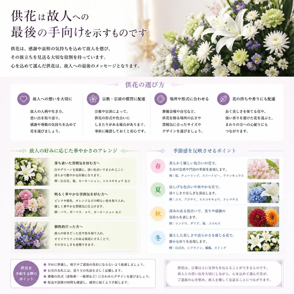 供花の意味と贈り方