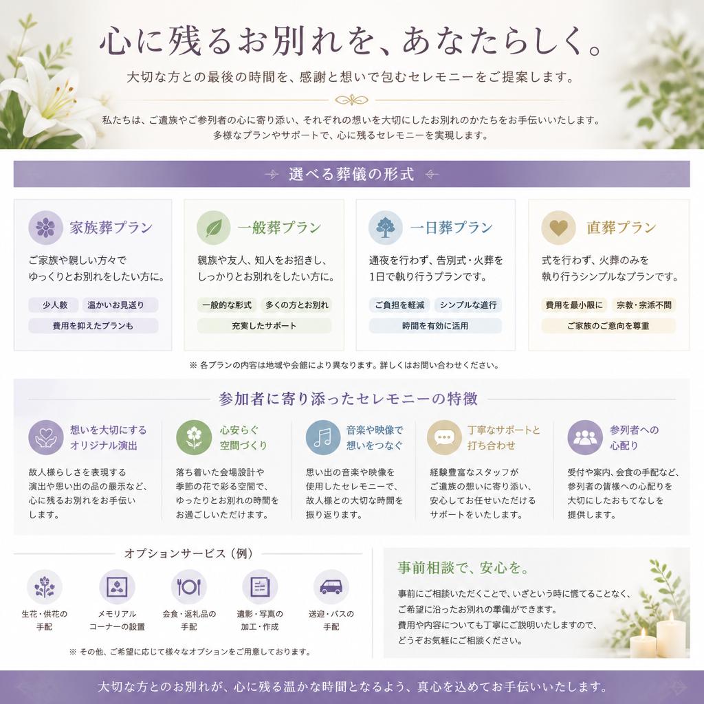 心に残る葬儀プラン