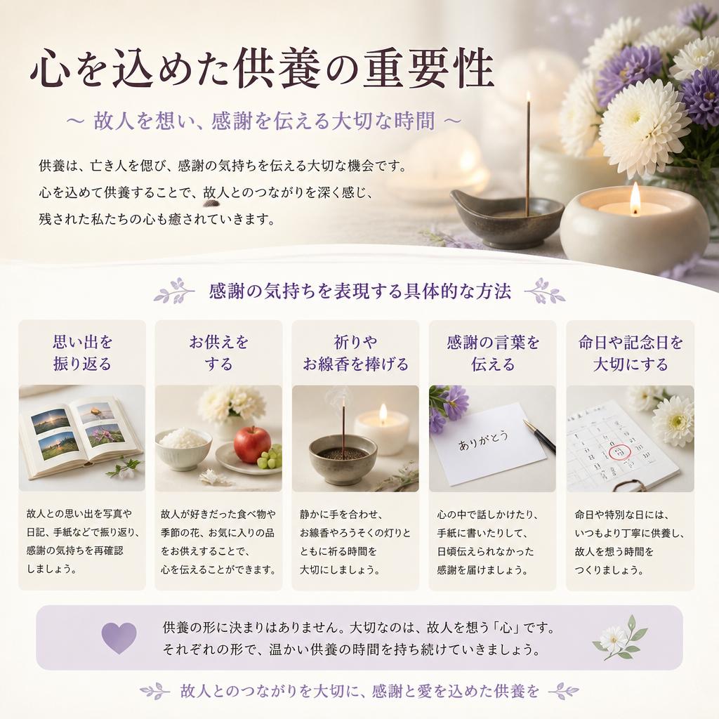 心を込めた供養とは？