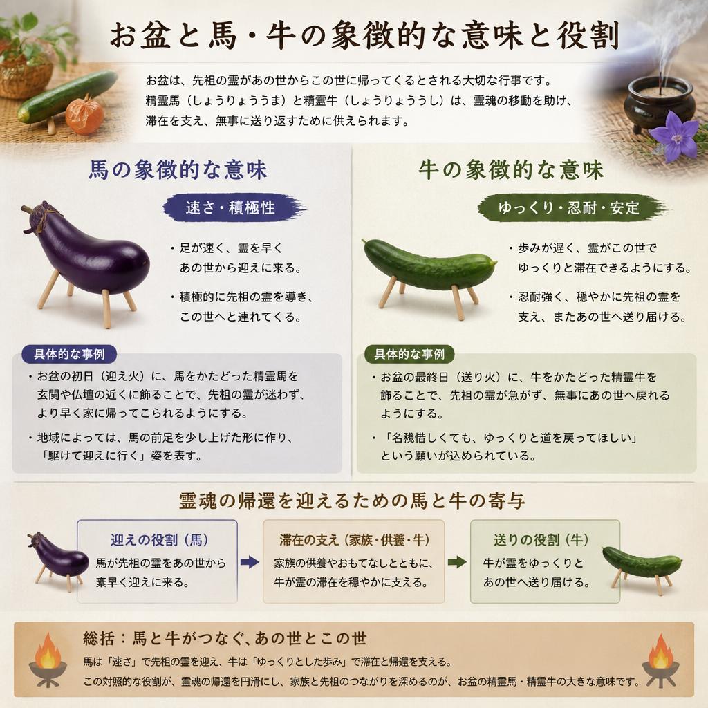 馬と牛の役割の深い意味