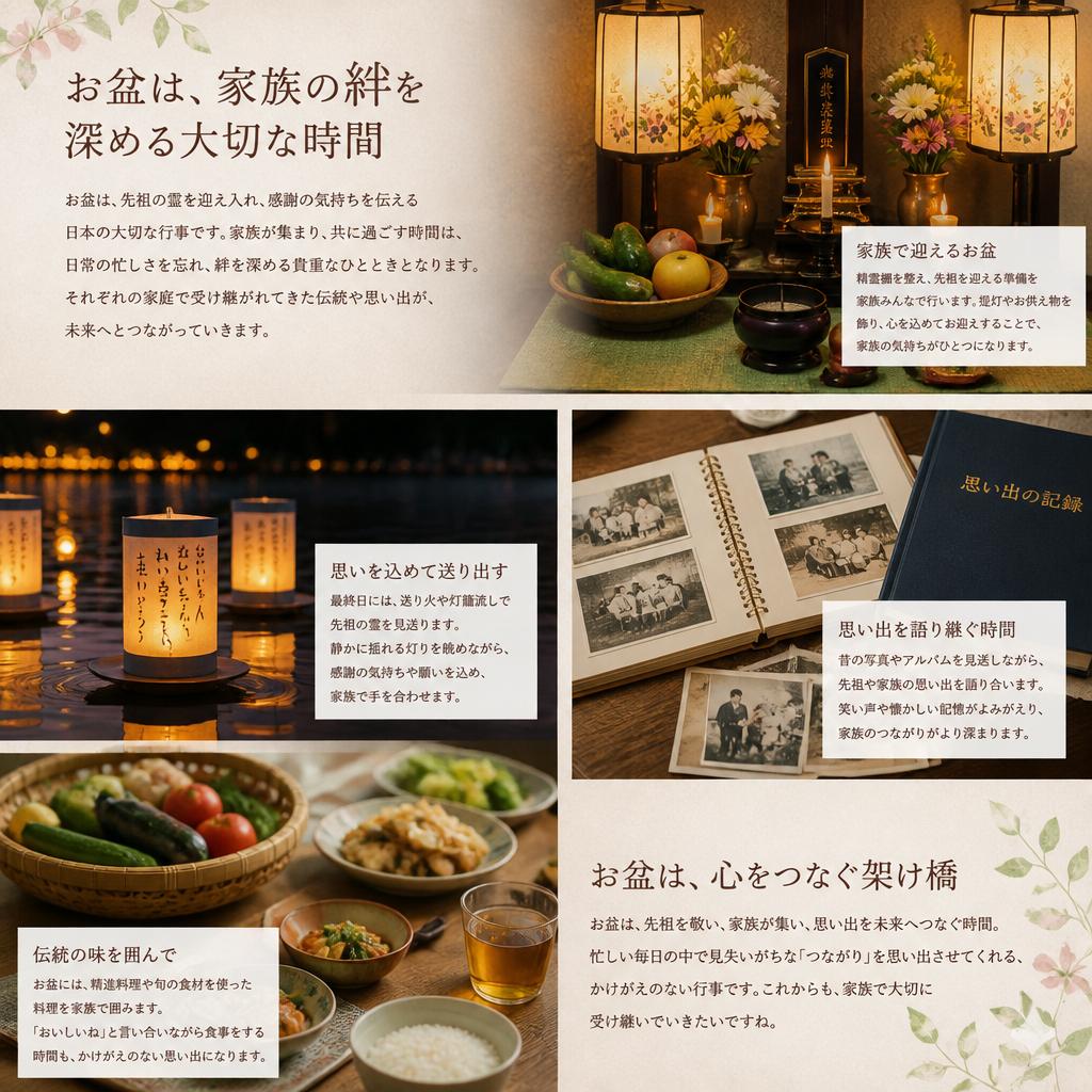 家族の絆を深めるお盆の行事
