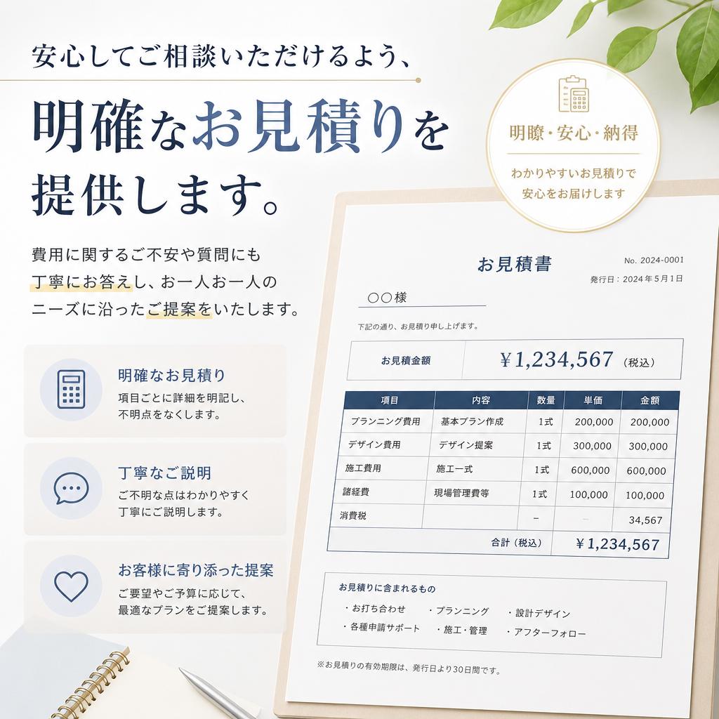 お見積りとサポート